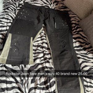 Rockstar Black Bootcut Jeans for Men